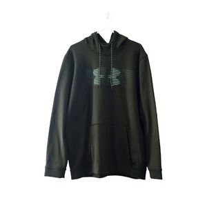 UNDER ARMOUR Loose Cold Gear Men's XXL 2XL Pullover Hooded Sweatshirt Green Camo